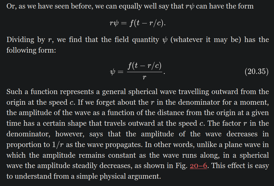 feynman_lecture_volume_2_chapter_20_spherical_wave_excerpt_3.png
